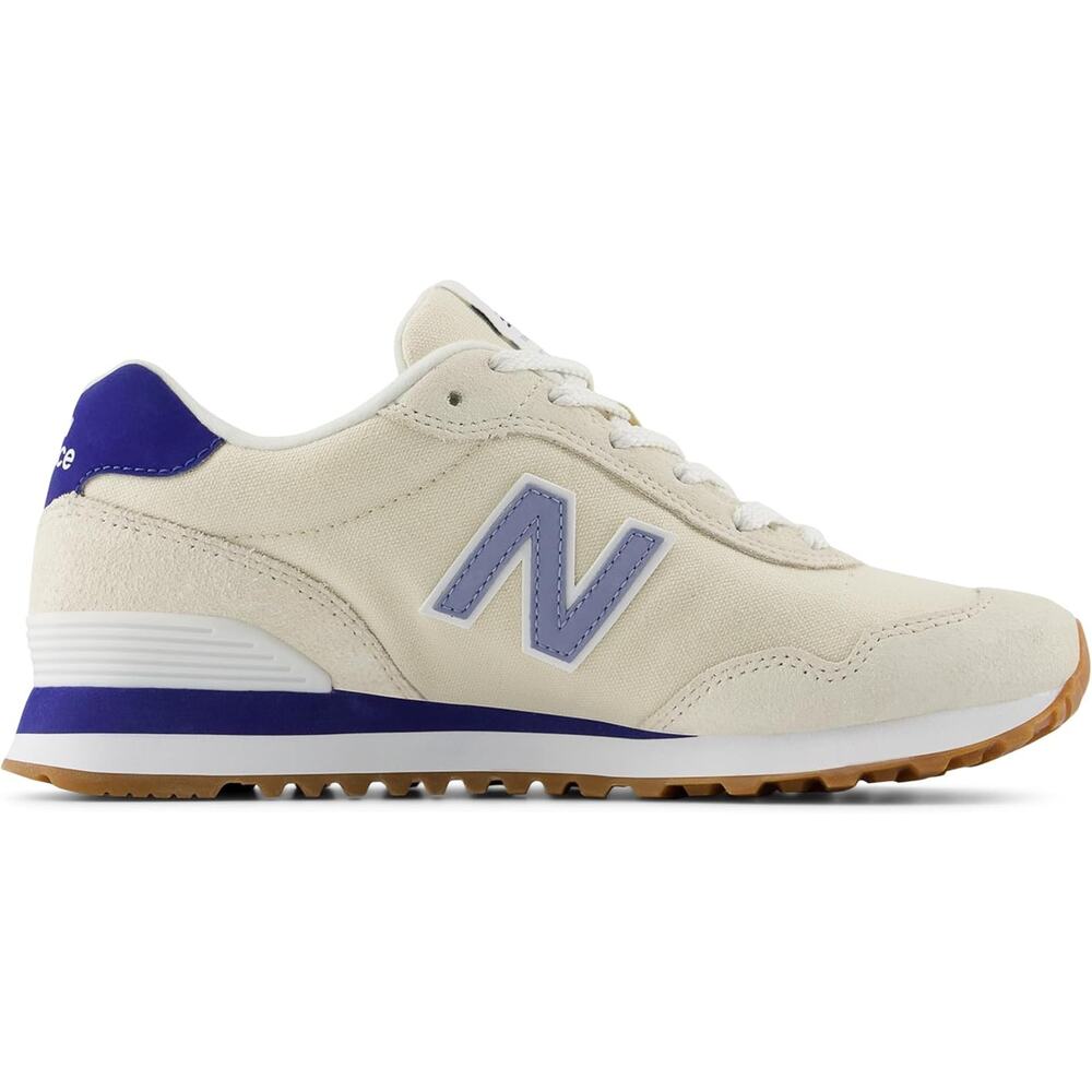 New Balance Cream and Blue Women's Athletic Sneakers - Picture 3 of 6